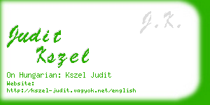 judit kszel business card